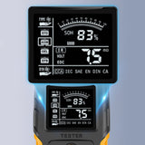 12V/24V Car Battery Tester LCD Digital Battery Analyzer Car Charge Diagnostic Tool SOH SOC CCA IR Measurement for Car Truck