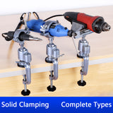 New 360 Degree Rotating Table Vise Multifunctional Aluminium Alloy Swivel Bench Vise Clamp Electric Drill Stand Rotating Tools