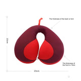 Children Neck Pillow Contrast Color Splicing Travel Sleeping U-shaped Pillows Comfortable Baby's Car Safety Seat Pillow