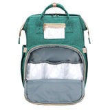 2 in 1 Multifunctional Baby Diaper Bag Backpack Portable Travel Backpack Baby Bed Nest Waterproof Nappy Stroller Bag for Outdoor