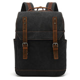 Canvas capacity business Schoolbag large backpack backpack outdoor leisure travel computer bag vintage men's bag