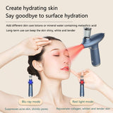 Blue Light Oxygen Injector High Pressure Sprayer Handheld Facial Moisturizing Sprayer