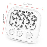 Digital Kitchen Timer Big Digits Loud Alarm Magnetic Backing Stand with Large LCD Display for Cooking Baking Sports Games