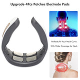 Smart EMS Pulse Neck Massager USB Rechargeable Cervical Traction Therapy Massage Stimulator Relaxation Pain Relief Health Care