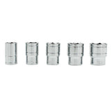 Impact Socket Set Chrome Vanadium Steel 1/2-inch Drive 8‑24mm Sockets with Storage Box &amp; L‑Shape Wrench Wrench for Auto