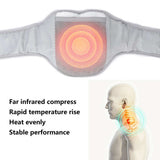 Carbon Fiber Heating Neck Massager Cervical Massage Belt Cervical Massager US Plug 100-240V
