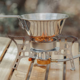 Stainless Steel Foldable Cup Outdoor Camping Bowl Picnic Outdoor Food Containers Heatable Tea cup Coffee Cup Camping Tableware