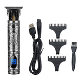 Hair trimmer Electric Hair Clipper With LCD Hair Cutting Machine USB Rechargeable beard trimmer Cordless Men Bald Head Barber