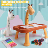 Kid Led Projector Drawing Table Portable Painting Desk Arts Projector Board Cartoon Boy Girl Baby Drawing Tool Educational Toy
