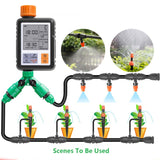 Automatic Programmable Digital Water Timer 3" Large Screen IP65 Waterproof For Garden Lawn Watering System Irrigation Timer