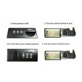 Fingerprint Password Safes Weapon Case Pistol Safe Valuables Money Jewelry Storage Box Gunbox Mini Security Pistol Strongbox