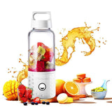 Portable Blender, Smoothie Blender USB Juicer Cup, 17Oz Fruit Mixing Machine With 4000Mah Rechargeable Batteries, Detachable Cup