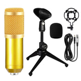 BM800 Condenser Microphone Professional Live Podcasting Microphone with Sound Card for YouTube Subscribers PC Gaming Voice Skype