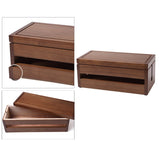 Cord Management Box Wooden - Cable Organizer Hide Power Strips,Electrical Plugs - Desk Wires Station Protector for Tv