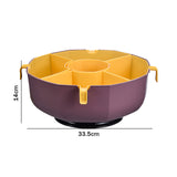 Hot Pot Draining Platter Double Layer Hot Pot Storage Platter Multifunctional Multi Grid Household Portable Kitchen Accessories