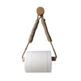 Modern And Simple Roll Paper Stand Retro Woven Towel Hanging Hemp Ropes Bathroom Toilet Roll Paper Holders Bathroom Hardware