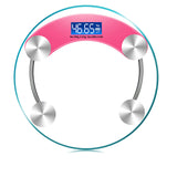 LED Digital Body Scale High Accuracy Weight Scale For Body Weight Health keep Bathroom Scale Round Transparent Scale