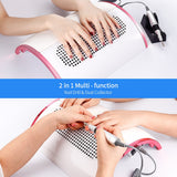 2-IN-1 48W Nail Drill Machine Nail Dust Collector Manicure with 3 Powerful Fans Vacuum Cleaner Manicure Pedicure Tools
