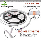 Waterproof LED Strip Lights, RGB 5050, Flexible Tape, DIY Led Strip Lights RGB Diode Tape DC 12V phone app bluetooth