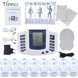 Electronic Tens EMS Muscle Stimulator Pulse Acupuncture Massage Therapy for Back Neck Full Body Massager 16 Pads Russian/English