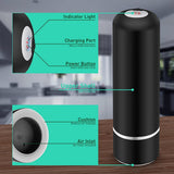 Portable Vacuum Sealer, Handheld Automatic Vacuum Food Sealer Wireless Mini Food Vacuum Sealer for Preservation Black