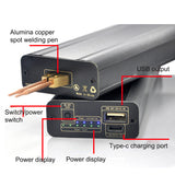 18650 Battery Spot welding Machine Type-C Recharging Interface Recharge Pal with 2.4A Fast-recharge Function 6 Gears of Power