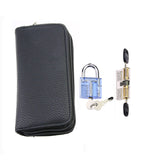 24pcs Titanium Lock Set with 2pcs Transparent Lock,Lock Practice Pick Remove Tool Kit for Professional Locksmith
