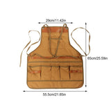 Outdoor Cooking Aprons Multifunctional Camping Garden Tool Apron Canvas Unisex Multi-Pocket Tool Apron For Woodworking Painting