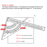 Goniometer Measuring Tool Positioning Angle Ruler Aluminum Alloy Layout Gauge With Base Magnet Fixed Adjustable Triangle Plate