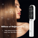 Hair Straightener Hot Comb Heating Wireless Straighten Hair Styles Anti Scalding Ceramic Straightening Beard Comb Curling Tools