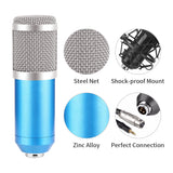 USB Microphone Three Color Set with Cantilever Support Shock Mount Microphone kit for PC Computer Professional Studio Microphone