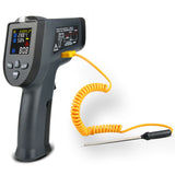 Digital Two Laserlines Infrared Object Temperature Measurement Tool Handheld ℃ ℉ Switchable Measuring Device with LED Light