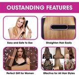 Hair Straightener Brush Heat Comb Hair Straightening Iron Adjustable Temperature Settings Anti Scalding Professional Hair Salon