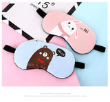 5Pcs/Lot Sleeping Eyepatch Sleep Blindfold Eye Cover Mask With Cotton Creative Lovely Cartoon Skin Friendly Design For Relax