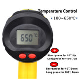 2000W 220V EU Industrial Electric Hot Air Gun Thermoregulator Heat Guns LCD Display Shrink Wrapping Thermal  power tool