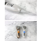LED Hot Cold Face Skin Care Device Massager Hammer Ultrasonic  Facial  Red Blue Light Ion Beauty Instrument