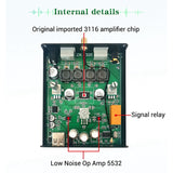 Bluetooth 5.0 2X50W TPA3116 Power Subwoofer Amplifier Board Module 2.1 Channel Class Home Theater Subwoofer Amp ZK-502E