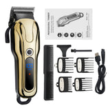 2021 New Hair Trimmer For Man USB Rechargeable  LCD Hair Clipper Barber Shop Men's Shaver Trimmer Beard Hair Cutting Machine