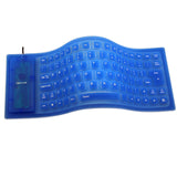 85-key Computer Keyboard Silicone Mute Soft Keyboard USB Wired Keyboard Portable Mini Laptop Pc Folding Waterproof Keyboard