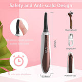 Electric Heated Eyelash Curler Rechargeable Makeup Eyelash Curler Curling Eyelashes Tools 24 Hours Long Lasting Eyelashes Curl