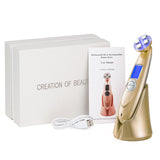 Radio Frequency EMS Mesotherapy Electroporation Facial LED Photon Skin Tightening Beauty Device Microcurrents Eye Care Massager