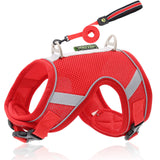 Dog harness leash Nylon Adjustable for dogs vest collar small large Chihuahua husky With Safety Reflective Strip dog accessories