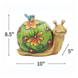 Lawn Statue Light Snail Figurine Gift Garden Ornament Outdoor Solar Powered Home Resin Yard Pathway Landscaping Animal Sculpture