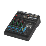 A4 Sound Mixing Console Bluetooth Record Computer Playback 48V Phantom Power Delay Repaeat Effect 4 Channels USB Audio Mixe