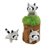 13ME 4 Pieces/Set Fun Burrow Dog Toy Creaking Soft Plush Animal Toy Press to Sound Dog Toy Pet Anxiety Relief Calming Aid Toy