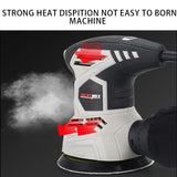 300W Random Orbital Electric Sander Machine with 10Pcs 125mm Sandpapers 220V/240V Strong Dust Collection Polisher by Prostormer