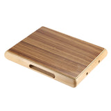 Ammoon Travel Cajon Drum Flat Hand Drum Zebra Wood Persussion Drum Instrument for Rhythm Sense Practice 31.5 * 24.5 * 4.5cm