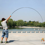 3.6M-6.3M Rock Fishing Rod High Carbon Super Hard Telescopic Fishing Rod For Big Fish Baitcasting Rod Sea Rod Medium Fast
