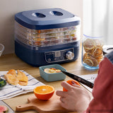 Dried Fruit Vegetables Herb Meat Machine Household MINI Food Dehydrator Pet Meat Dehydrated 5 trays Snacks Air Dryer EU