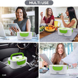 Electric Lunch Box for Car,Home,Office-Portable Food Warmer Heater Lunch Box with Stainless Steel Container US Plug
